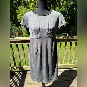 Liz Lange Charcoal Short Sleeve Maternity Dress NWT